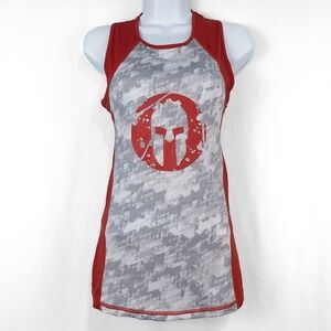 Craft Spartan Race Pro Series Compression Tank Top Womens Medium Red Helmet OCR